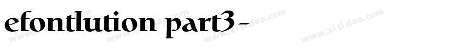 efontlution part3字体转换